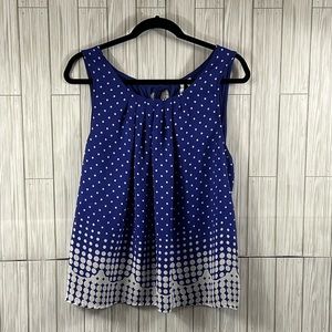 Elle Sleeveless Polka Dot Top
